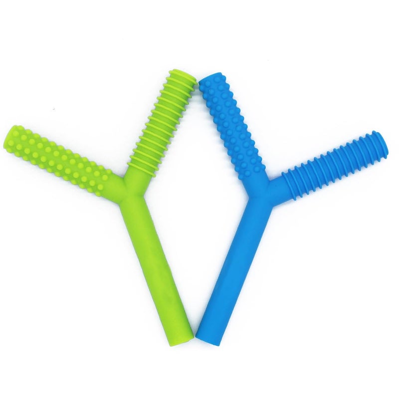 CANAY Y Hollow Chew Tubes Sensory Chew Toys for Autistic Children(2 Pack), Alt. to Chew Necklaces for Sensory Kids, Teething, Oral Motor Stimulation, ADHD, SPD - Teether Toys - Image 3